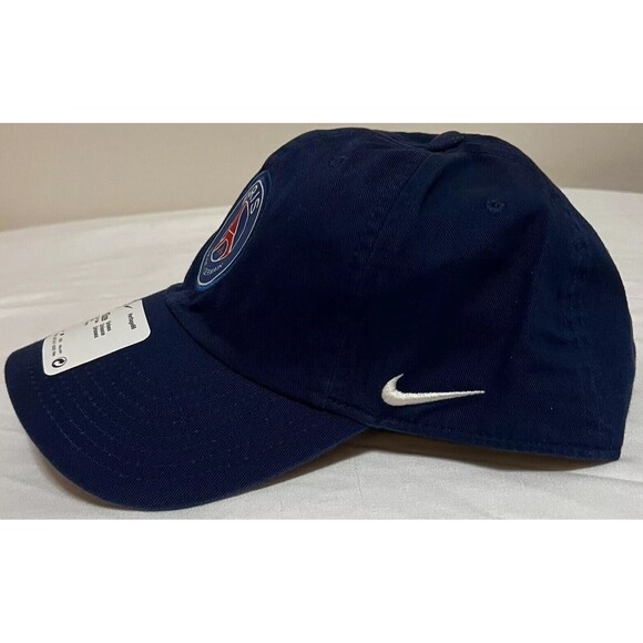 Nike Paris Saint- Germain Hat Navy Unisex Adjustable Cap - Picture 2 of 7